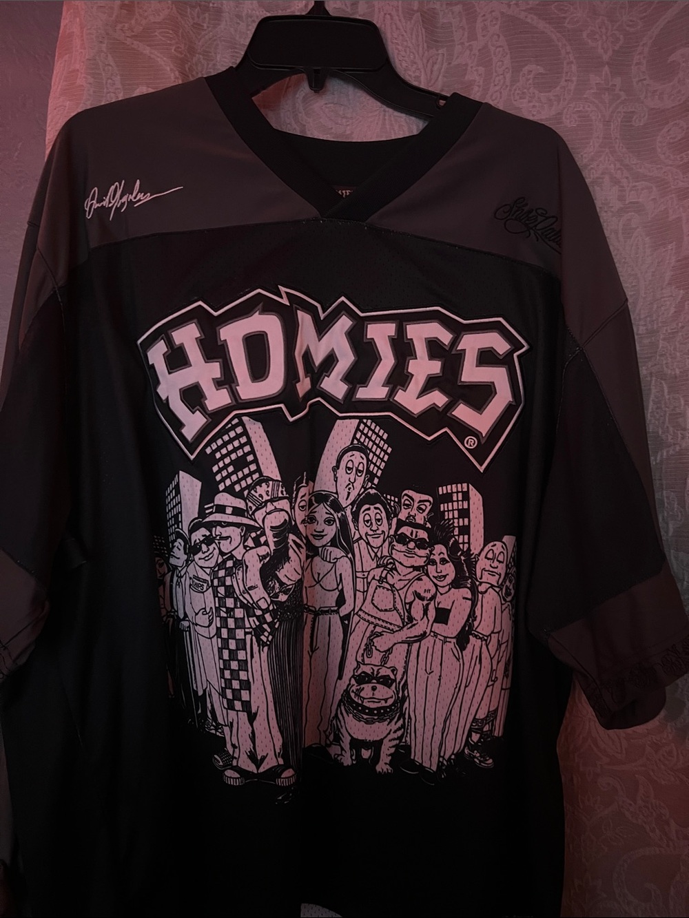 Homie Homies Black Wall Art Jersey Style Number 78